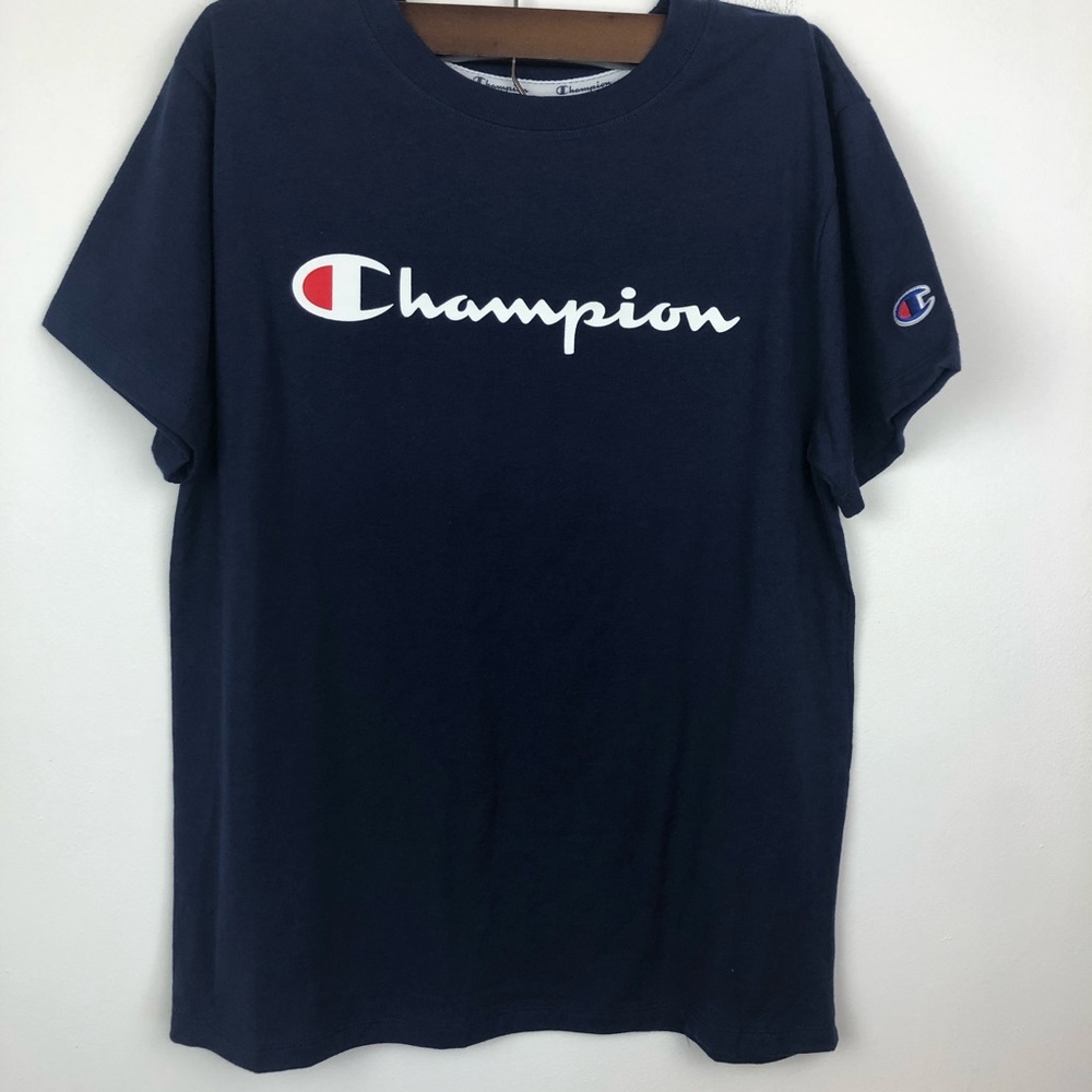NWT Boys Champion T-Shirt Color Navy Blue Size Small
